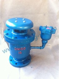 DIN PN10 WCB combination floating ball type air release valve